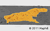 Political Panoramic Map of Namapa, darken, desaturated