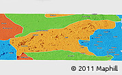 Political Panoramic Map of Namapa