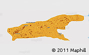 Political Panoramic Map of Namapa, single color outside