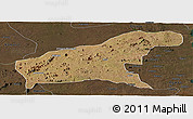 Satellite Panoramic Map of Namapa, darken