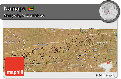 Satellite Panoramic Map of Namapa