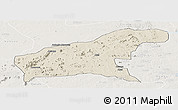 Shaded Relief Panoramic Map of Namapa, lighten