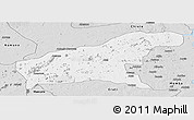 Silver Style Panoramic Map of Namapa