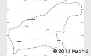 Blank Simple Map of Namapa, cropped outside