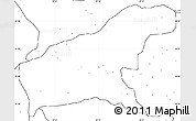 Blank Simple Map of Namapa, no labels
