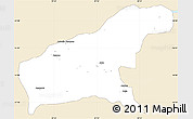 Classic Style Simple Map of Namapa, single color outside