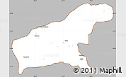 Gray Simple Map of Namapa, cropped outside