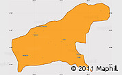 Political Simple Map of Namapa, cropped outside