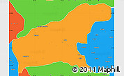 Political Simple Map of Namapa