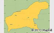 Savanna Style Simple Map of Namapa, cropped outside