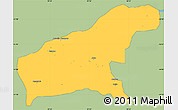 Savanna Style Simple Map of Namapa, single color outside