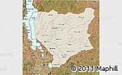 Shaded Relief 3D Map of Nassa, satellite outside