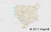 Shaded Relief 3D Map of Nassa, single color outside