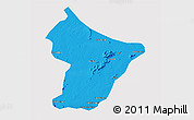 Political 3D Map of Cuamba, cropped outside
