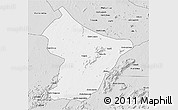 Silver Style 3D Map of Cuamba