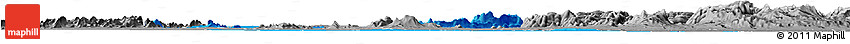 Political Horizon Map of Cuamba, desaturated