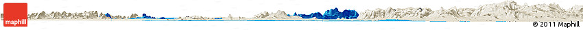Political Horizon Map of Cuamba, shaded relief outside