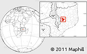 Blank Location Map of Cuamba