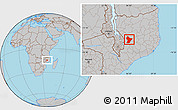 Gray Location Map of Cuamba