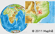 Physical Location Map of Cuamba