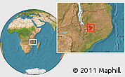 Satellite Location Map of Cuamba
