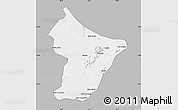 Gray Map of Cuamba, single color outside