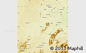 Physical Map of Cuamba