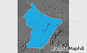 Political Map of Cuamba, darken, desaturated