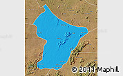 Political Map of Cuamba, satellite outside