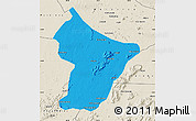 Political Map of Cuamba, shaded relief outside