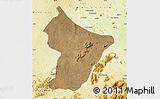 Satellite Map of Cuamba, physical outside