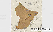 Satellite Map of Cuamba, shaded relief outside