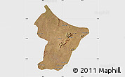 Satellite Map of Cuamba, single color outside