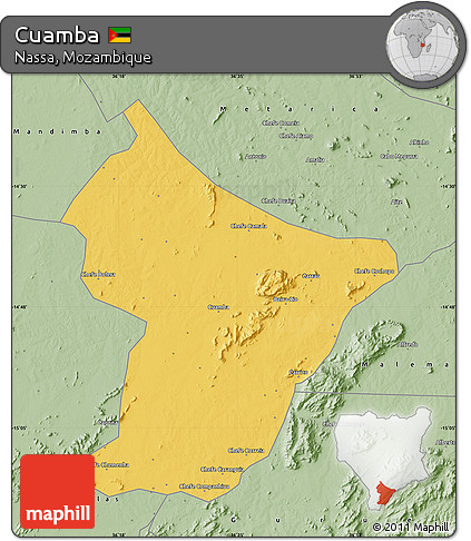 Savanna Style Map of Cuamba