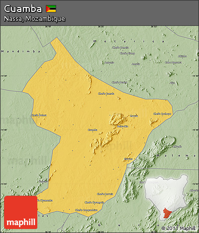 Savanna Style Map of Cuamba
