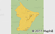 Savanna Style Map of Cuamba, single color outside