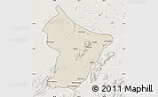 Shaded Relief Map of Cuamba, lighten