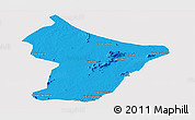 Political Panoramic Map of Cuamba, cropped outside