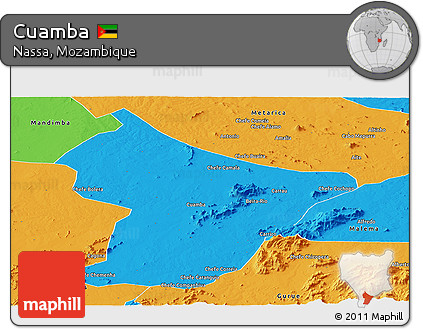 Political Panoramic Map of Cuamba