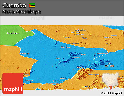 Political Panoramic Map of Cuamba