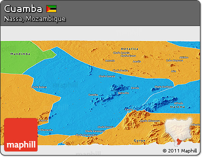 Political Panoramic Map of Cuamba