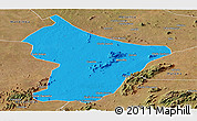 Political Panoramic Map of Cuamba, satellite outside