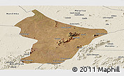 Satellite Panoramic Map of Cuamba, shaded relief outside