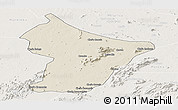 Shaded Relief Panoramic Map of Cuamba, lighten