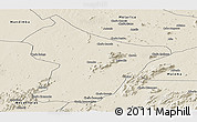 Shaded Relief Panoramic Map of Cuamba