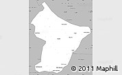 Gray Simple Map of Cuamba