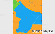 Political Simple Map of Cuamba