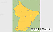 Savanna Style Simple Map of Cuamba, cropped outside