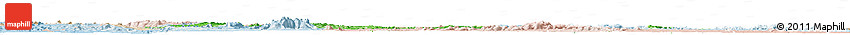 Political Shades Horizon Map of Nassa, lighten