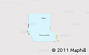 Physical 3D Map of Licincha, cropped outside